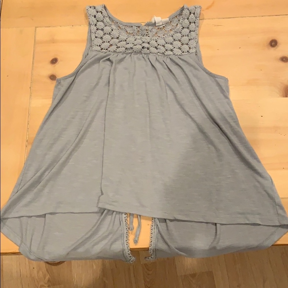 Others Follow Open-Back Sunflower Blouse